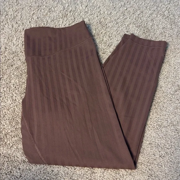 🌸Lululemon Wunder Under High-Rise Tight 25" *Tonal Stripe Dark Oxide W5GKUS - Picture 4 of 6